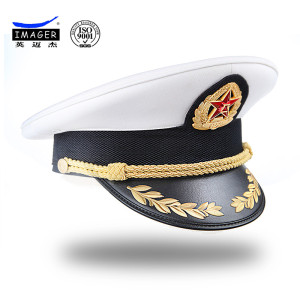 White Fine Quality Chinese Police Cap